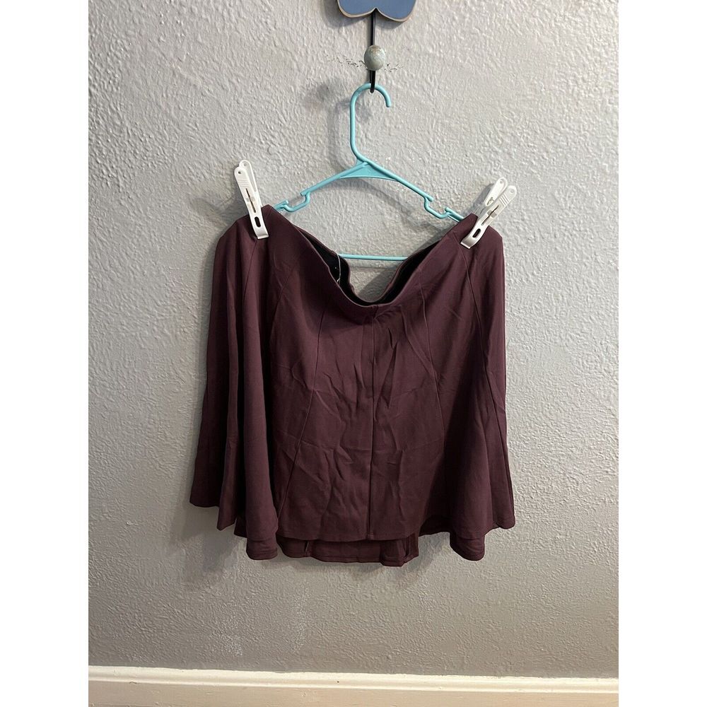 Torrid Skirt Womens 2 Maroon Pull On Elastic‎ Waist  Skate
